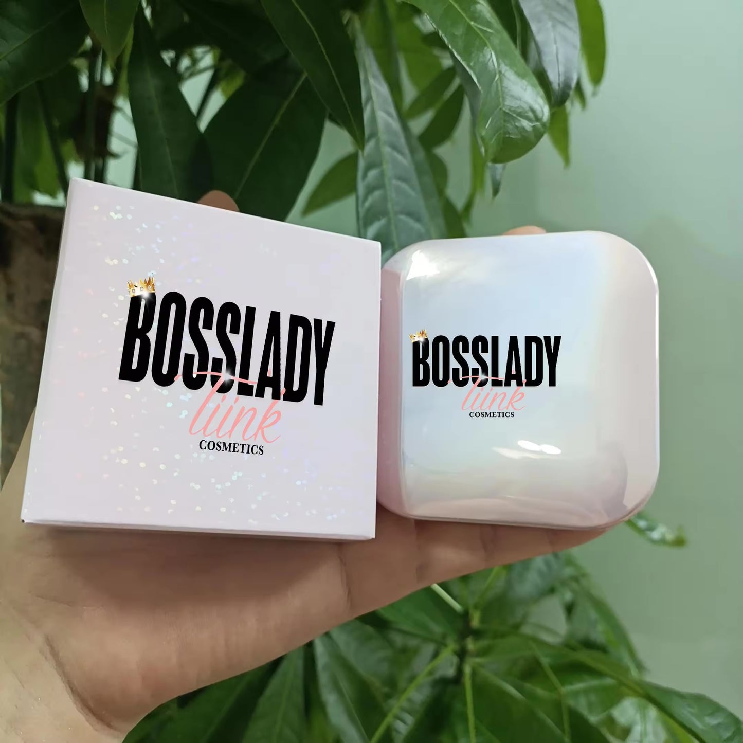 Pink Pressed Face Highlighter Palettes
