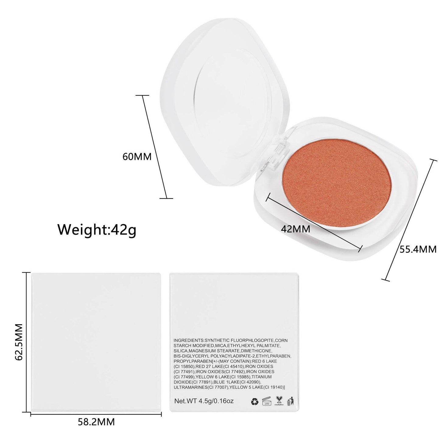 Customized Powder Blush Palettes