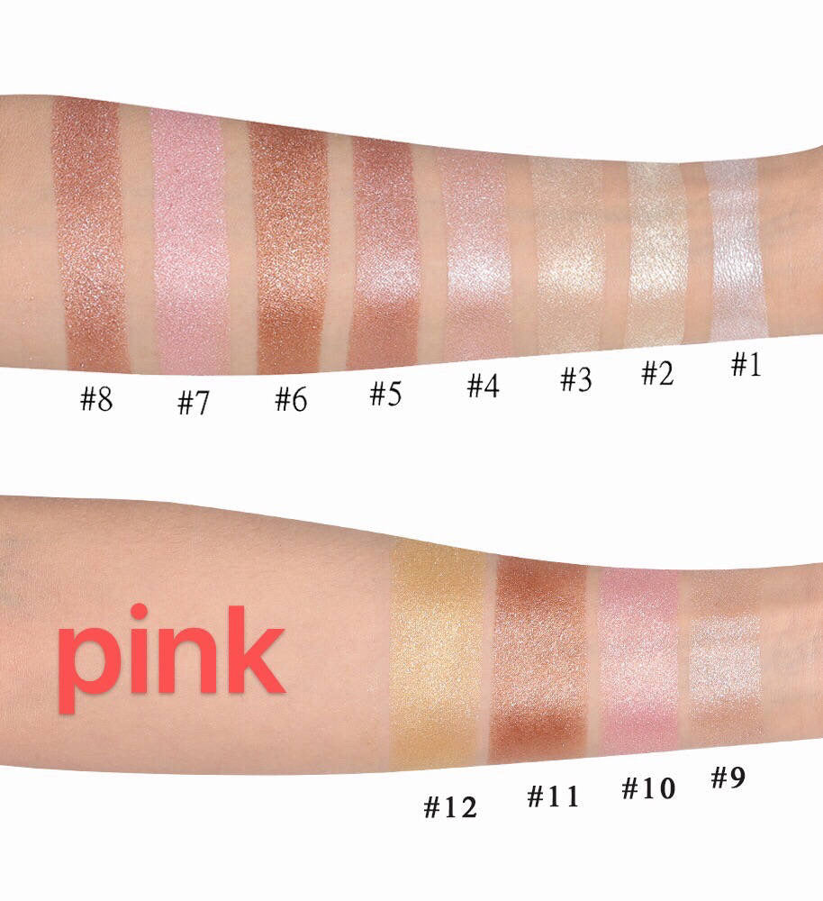 Pink Pressed Face Highlighter Palettes