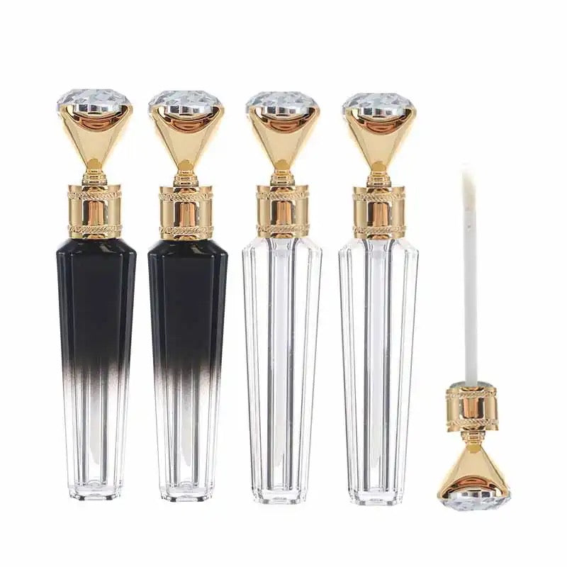 Customized 3ml Clear Empty Diamond Lip Gloss Tubes