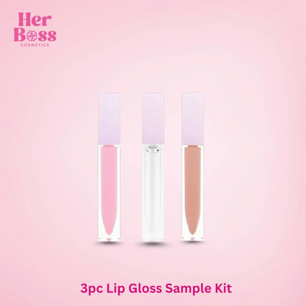3Pc Lip Gloss Set - Best Sellers Sample Kit