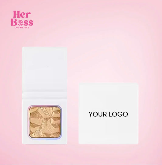 Customized Pressed Face Highlighter Palettes