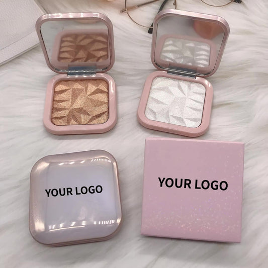 Pink Pressed Face Highlighter Palettes