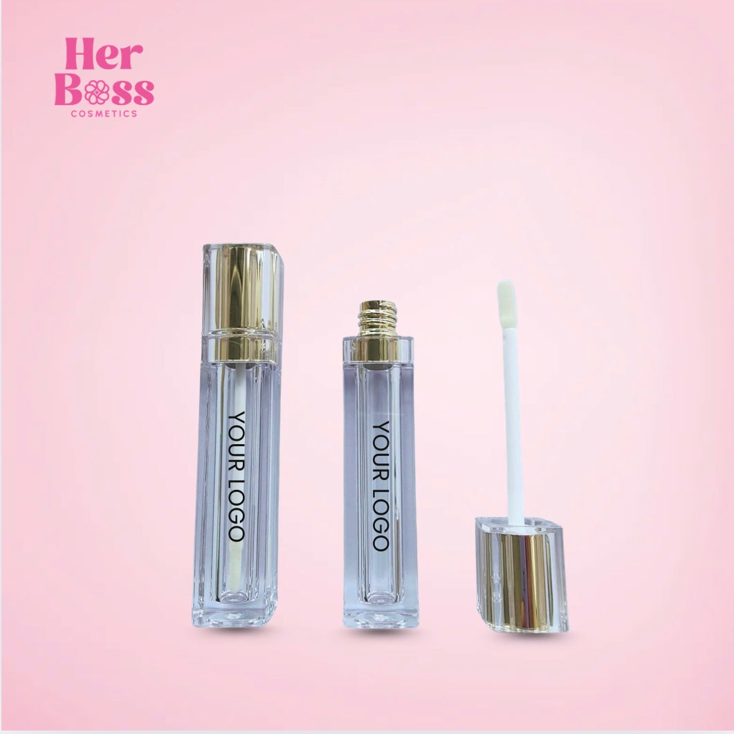 Customized 8ml Empty Square Lipgloss Tubes