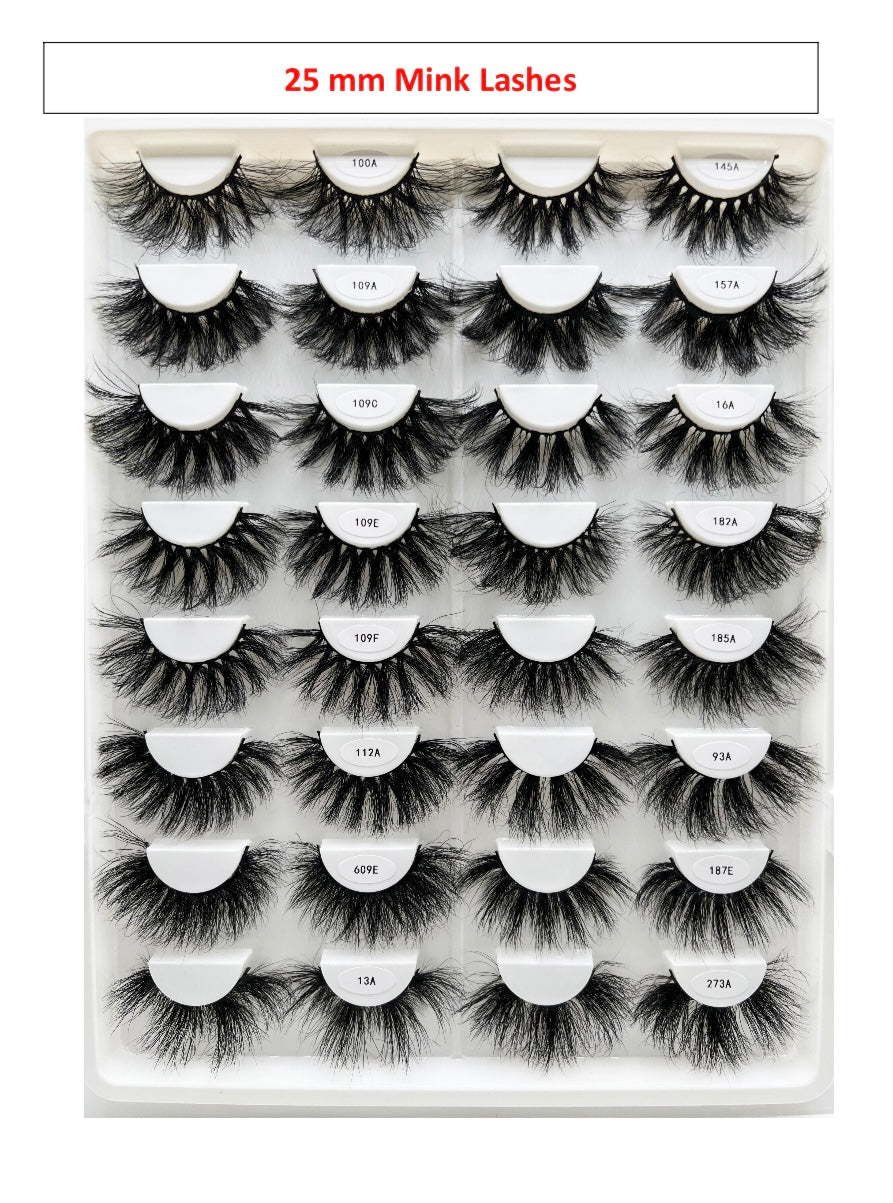 WHOLESALE MINK LASHES (15MM-25MM)