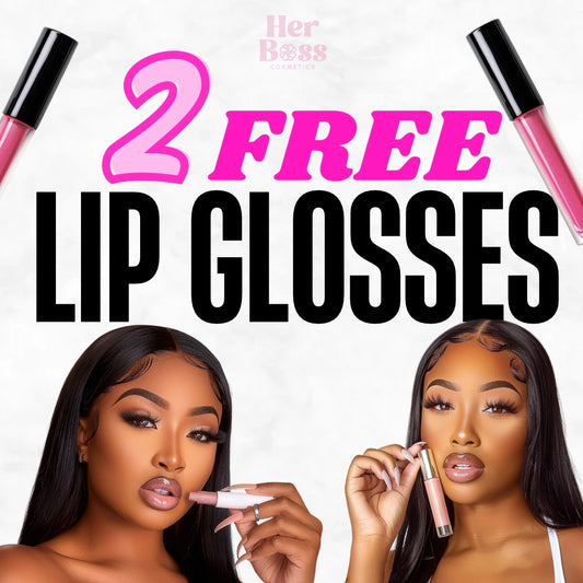 2 - Free RANDOM Full Size Lip Glosses (Vegan)