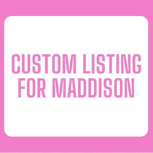 Customer listing for Maddison - 15 lipgloss samples
