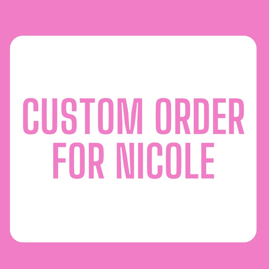 Custom order for Nicole - Back Gold Print Fee