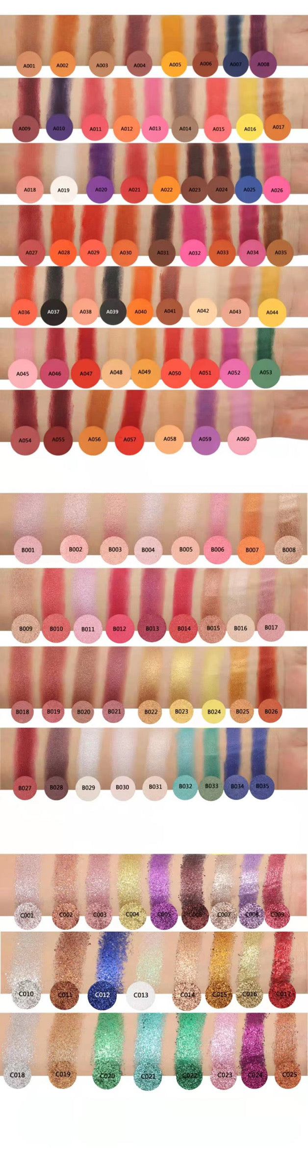 Customized 9-Pan Powder Eyeshadow Palettes