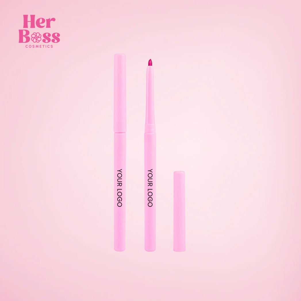 Private Label Waterproof Pink Twist Lip Liners