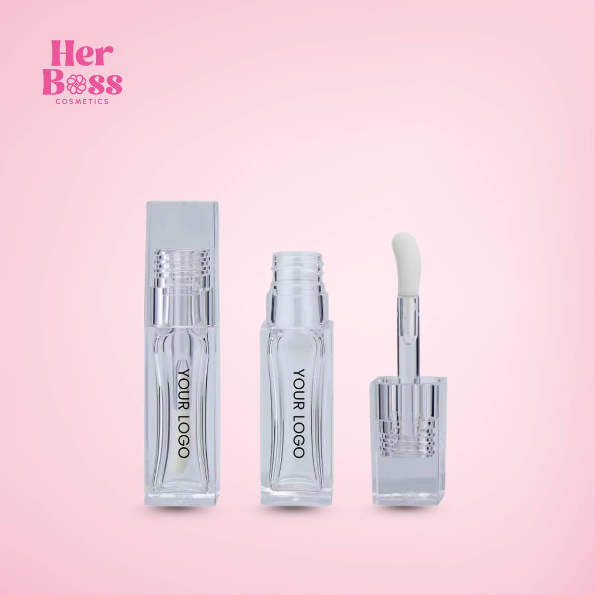 10ml Empty Square Lipgloss Tubes – Her Boss Cosmetics
